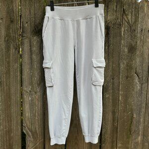 Alo Yoga 7/8 High Waist Cargo Jogger Sweatpants - Dove Grey - M